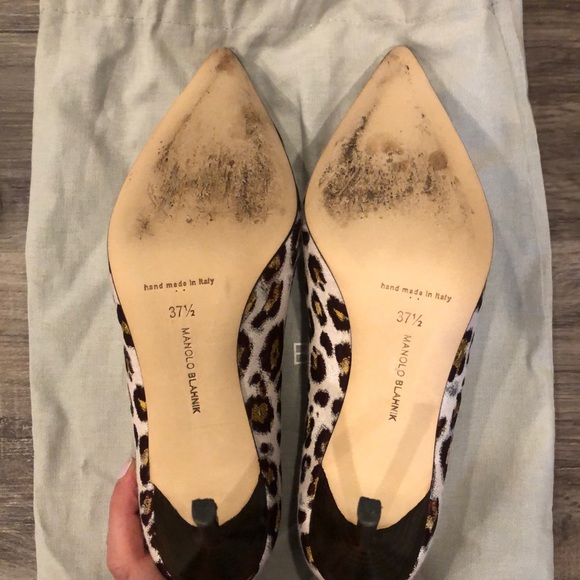 Manolo Blahnik Leopard Pimp 7.5 Pre-Owned - Picture 8 of 10